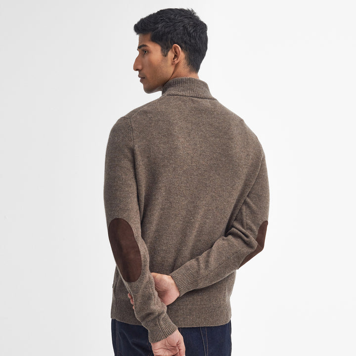 Barbour Mens Essential Patch Half Zip Knitted Jumper