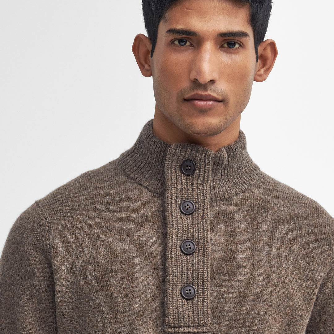 Barbour Mens Essential Patch Half Zip Knitted Jumper