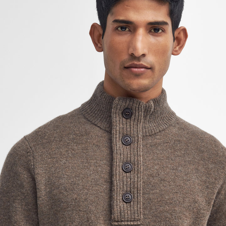Barbour Mens Essential Patch Half Zip Knitted Jumper