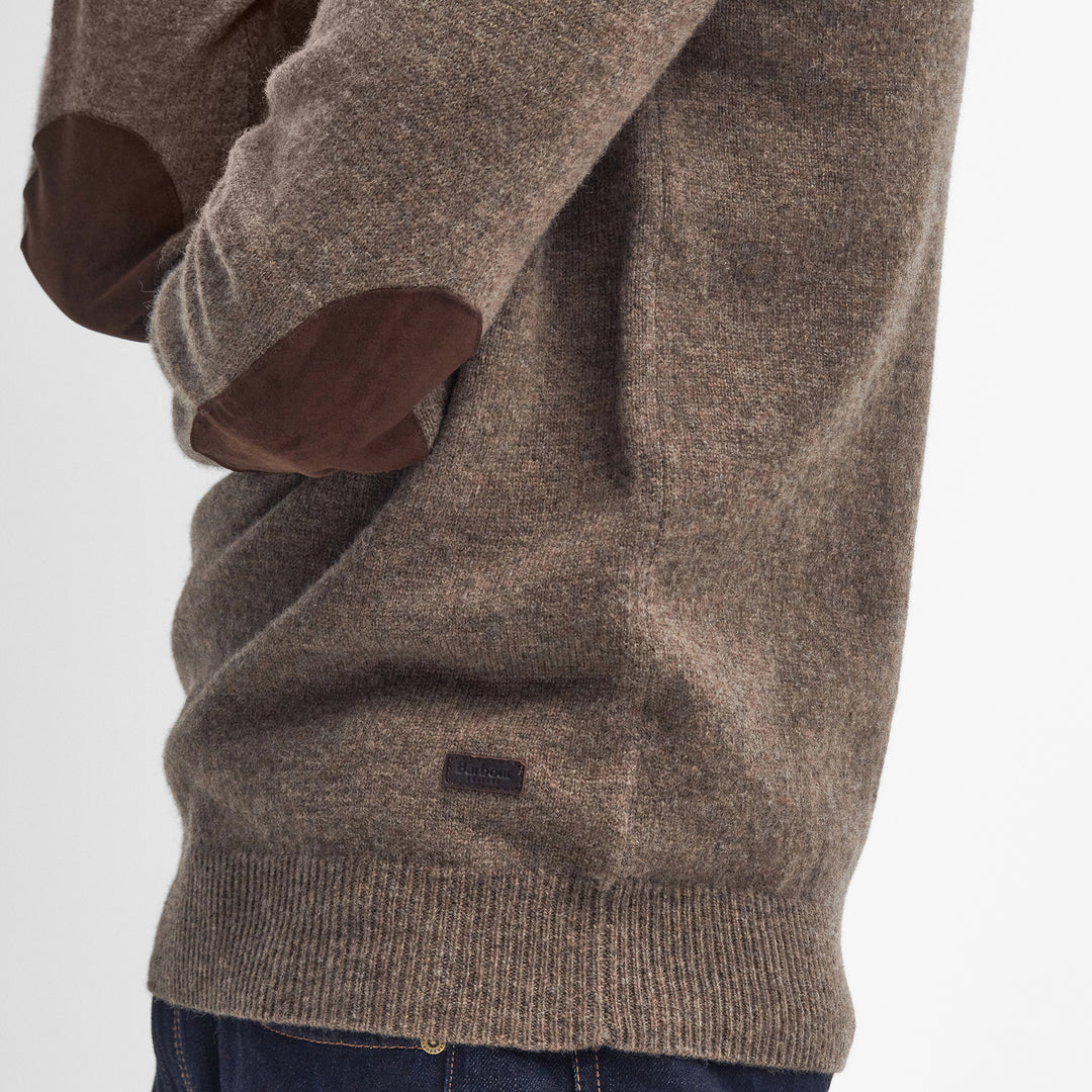 Barbour Mens Essential Patch Half Zip Knitted Jumper