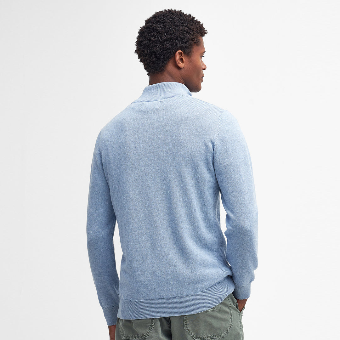 Barbour Mens Cotton Half Zip Knitted Jumper