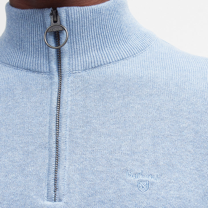 Barbour Mens Cotton Half Zip Knitted Jumper