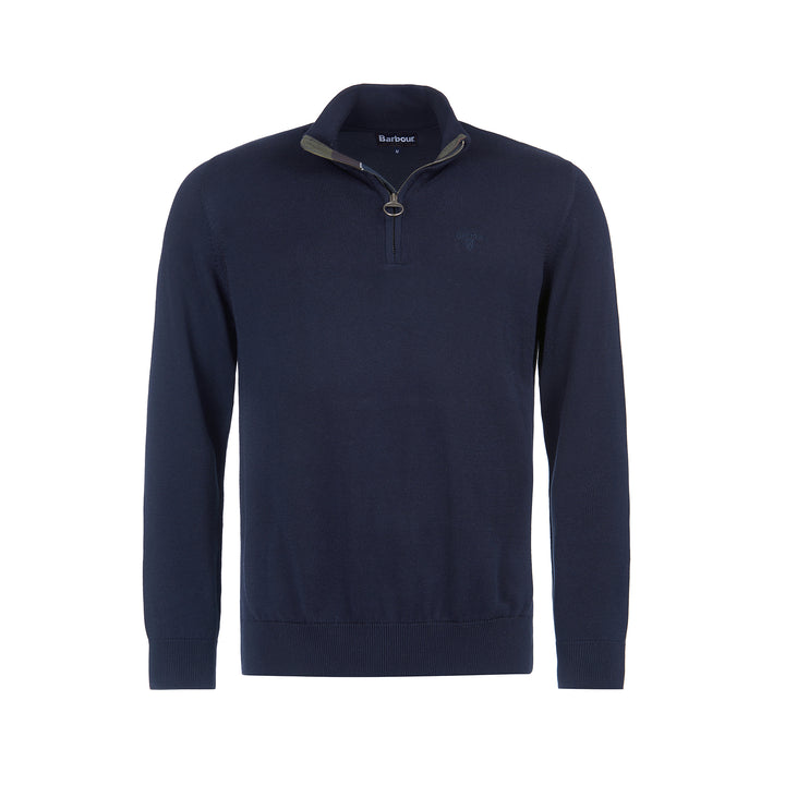 Barbour Mens Cotton Half Zip Knitted Jumper