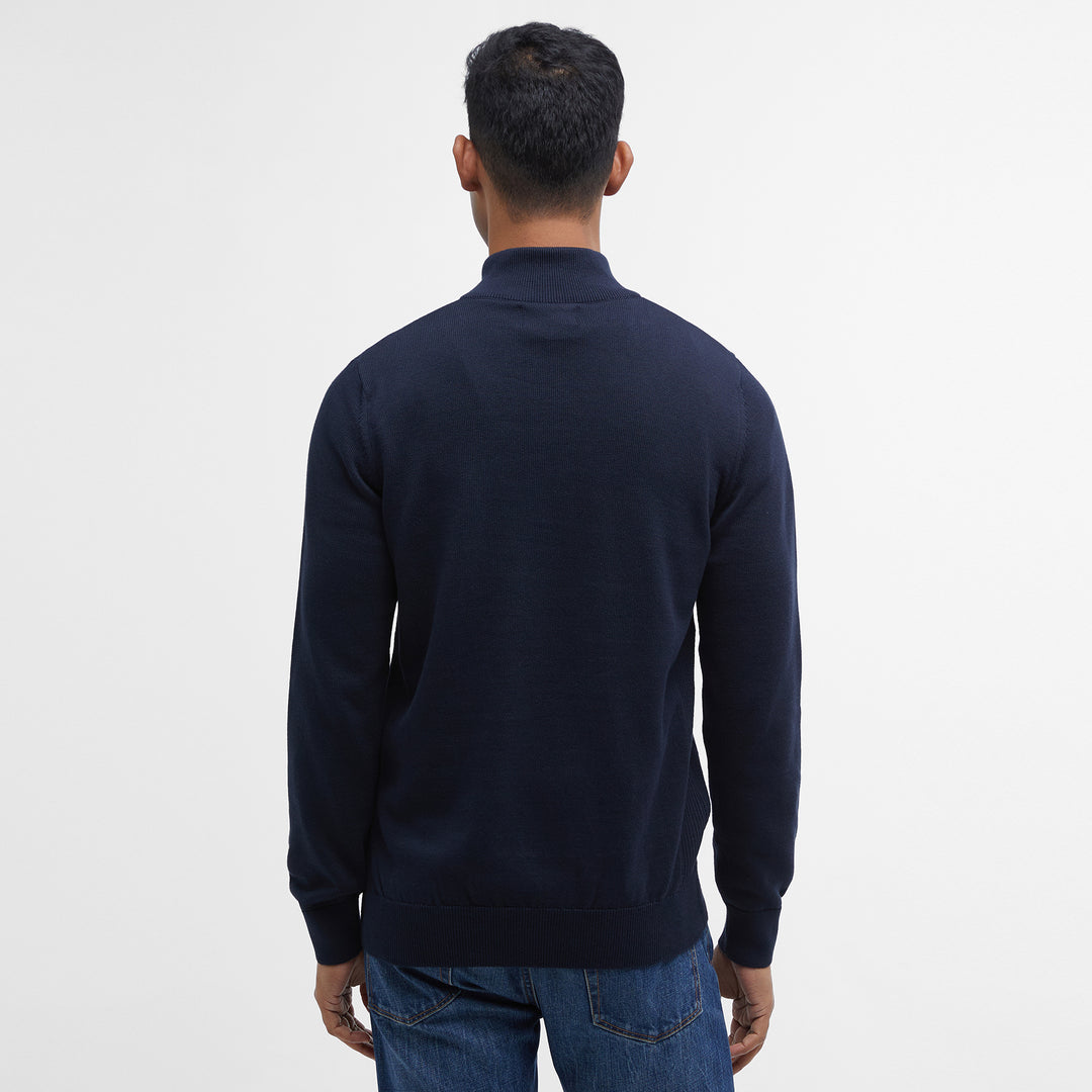 Barbour Mens Cotton Half Zip Knitted Jumper