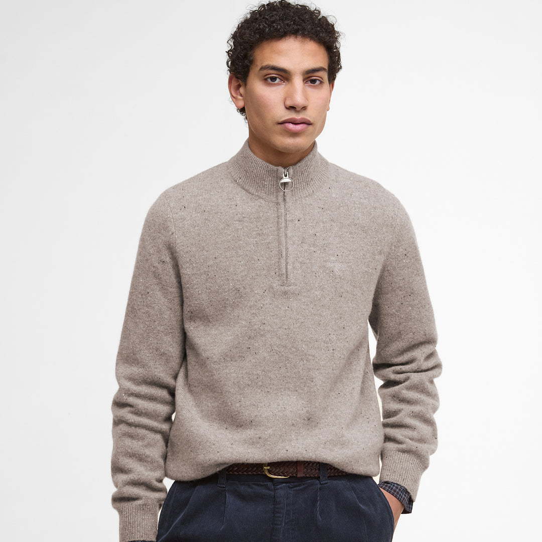 Barbour Mens Tainsbury Half Zip Knitted Jumper