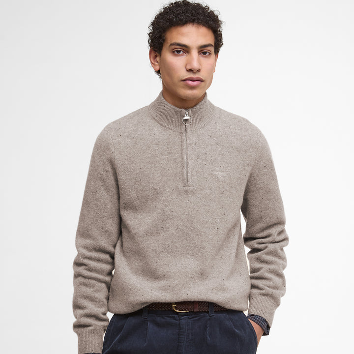 Barbour Mens Tainsbury Half Zip Knitted Jumper