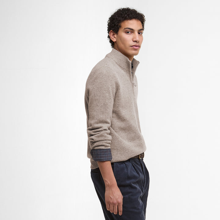 Barbour Mens Tainsbury Half Zip Knitted Jumper
