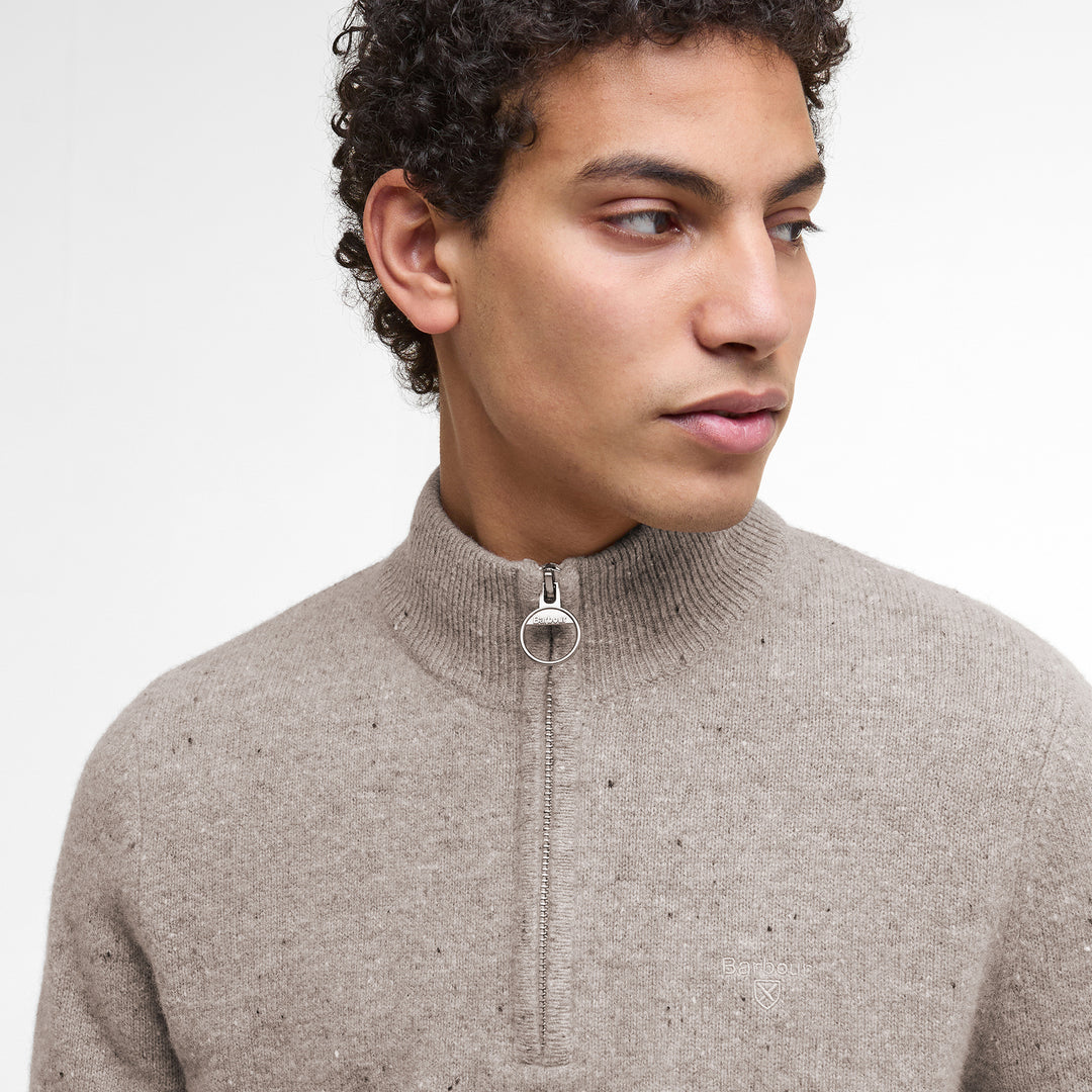 Barbour Mens Tainsbury Half Zip Knitted Jumper
