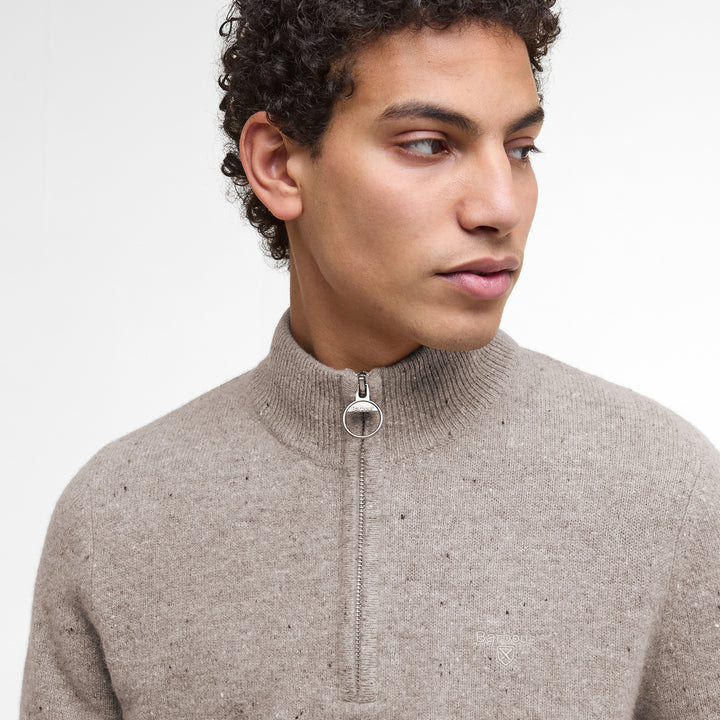 Barbour Mens Tainsbury Half Zip Knitted Jumper