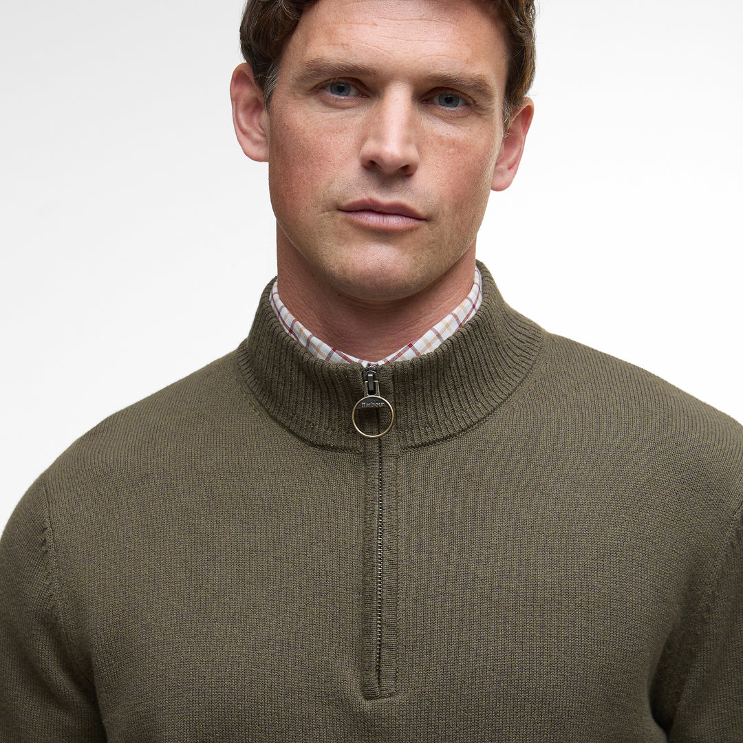 Barbour Mens Kelson Quarter Zip Knitted Jumper