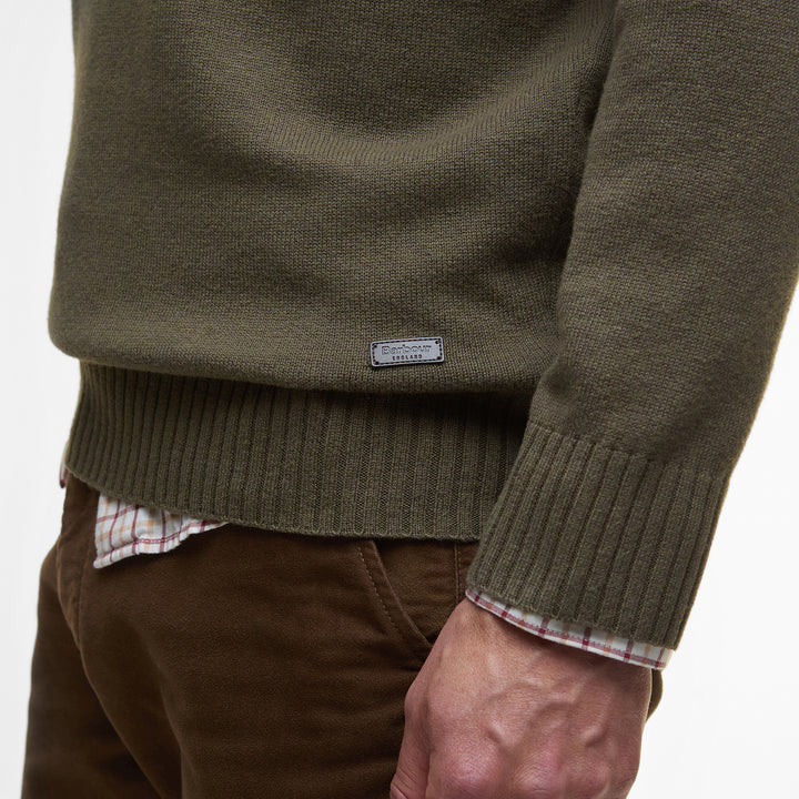 Barbour Mens Kelson Quarter Zip Knitted Jumper