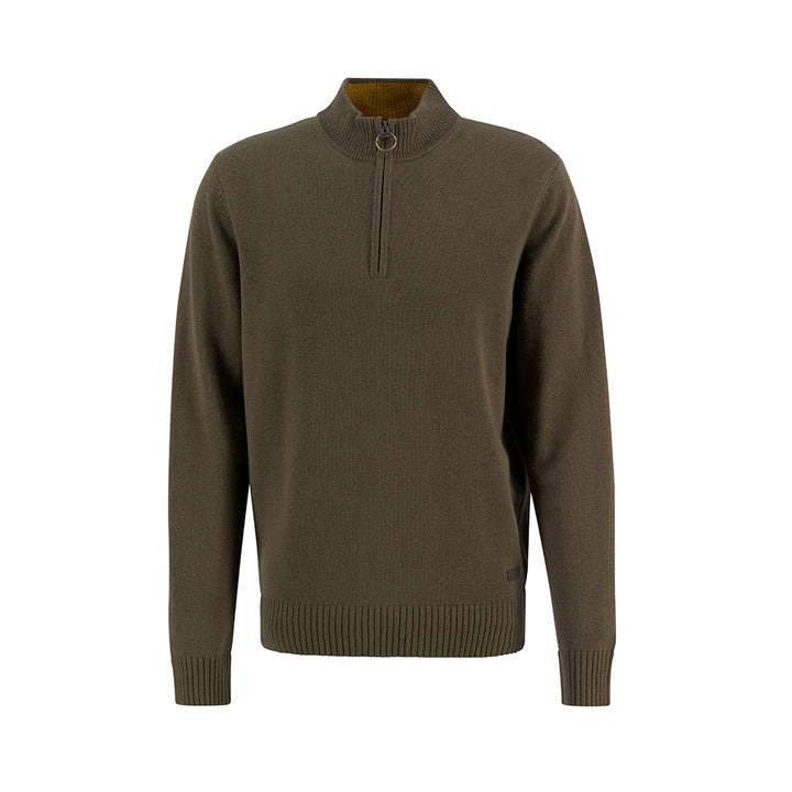 Barbour Mens Kelson Quarter Zip Knitted Jumper