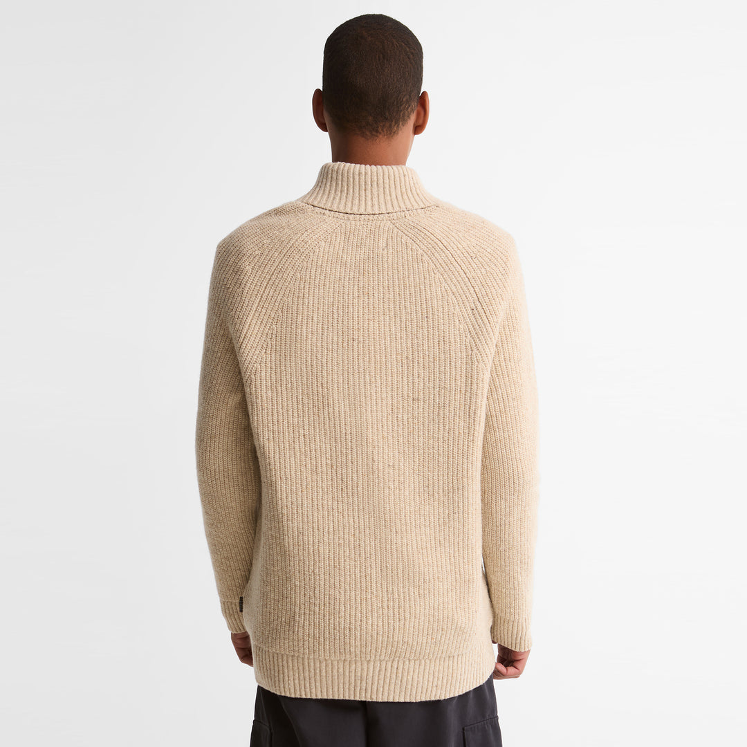 Barbour Mens Essentials Fleck Shawl Neck Jumper
