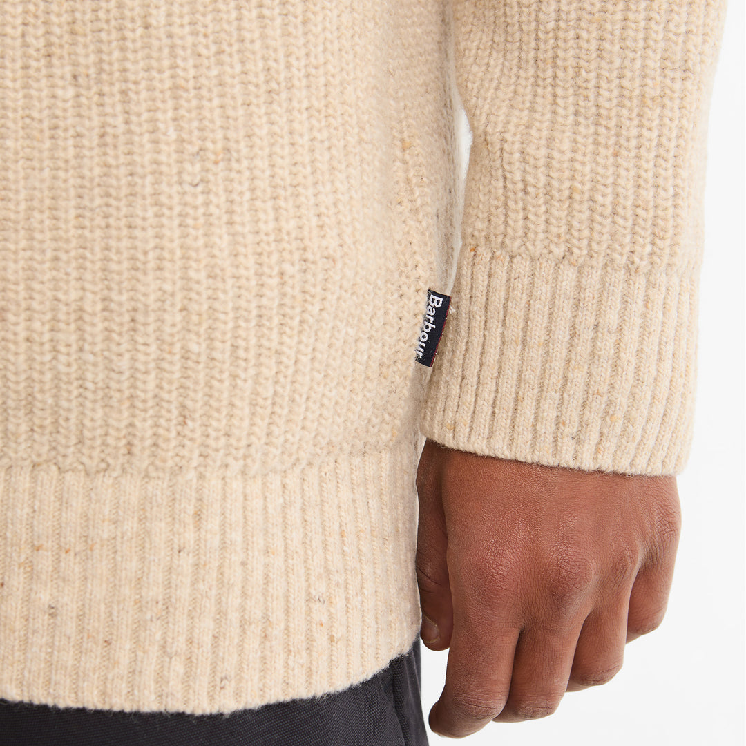 Barbour Mens Essentials Fleck Shawl Neck Jumper
