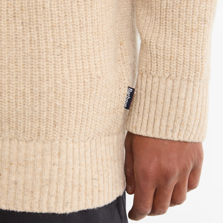 Barbour Mens Essentials Fleck Shawl Neck Jumper