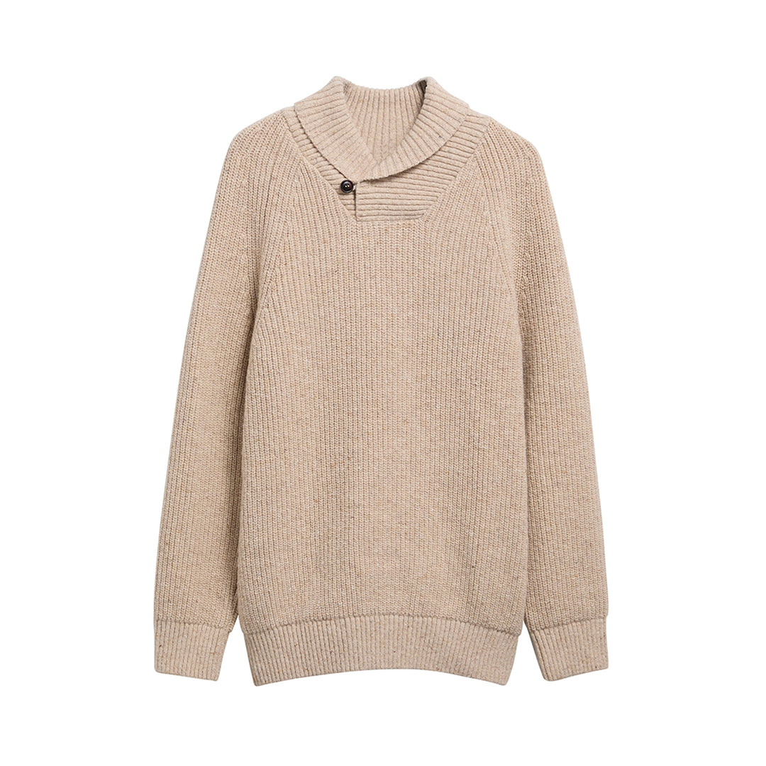 Barbour Mens Essentials Fleck Shawl Neck Jumper