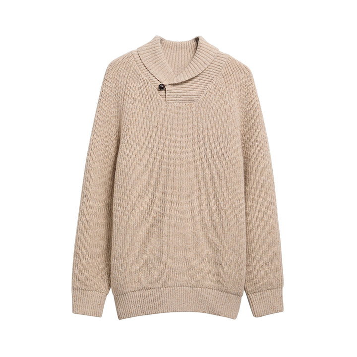Barbour Mens Essentials Fleck Shawl Neck Jumper