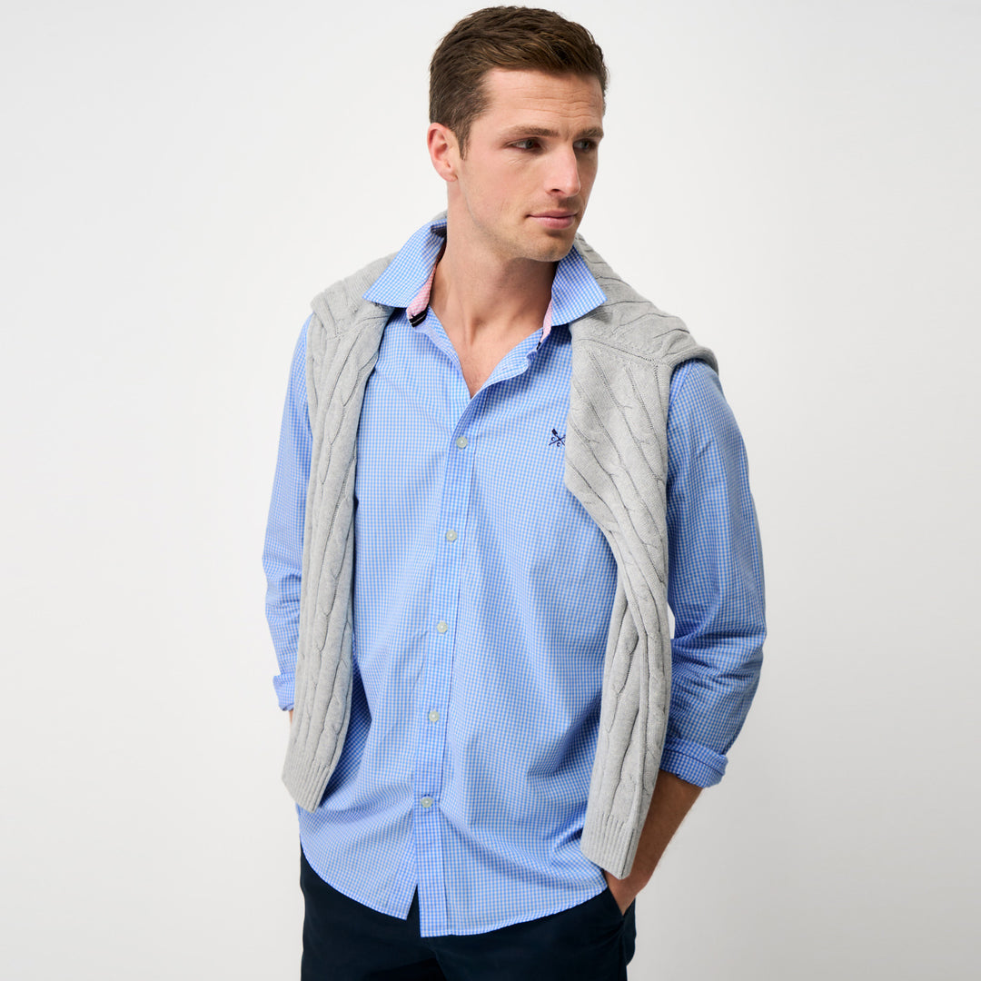 Crew Mens Classic Micro Gingham Shirt
