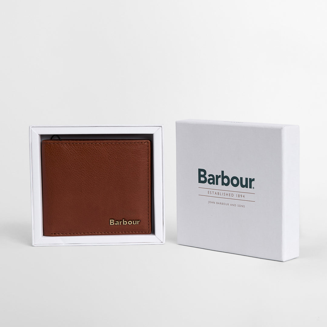 Barbour Mens Lunan Leather Billfold Wallet