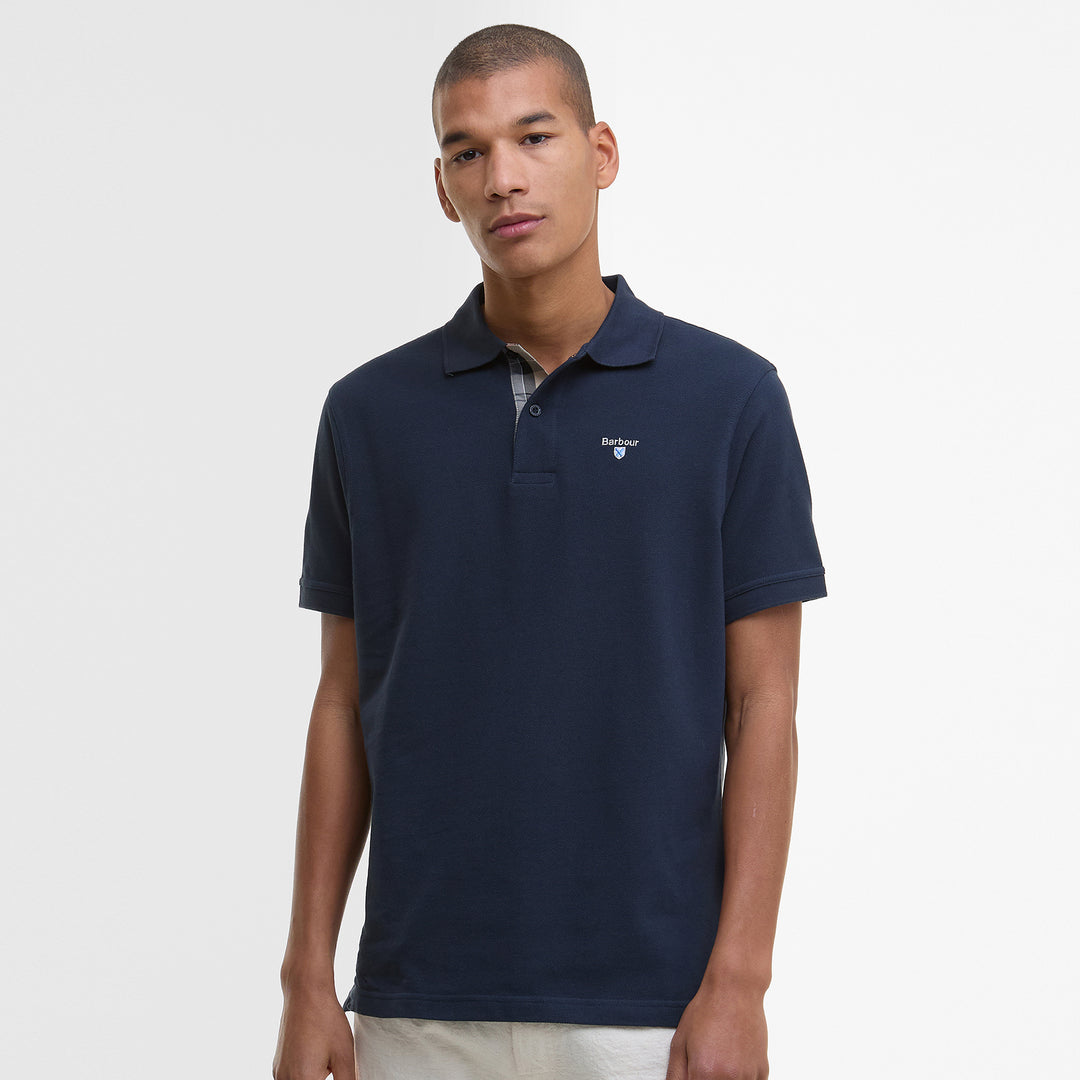 Barbour Mens Tartan Pique Polo Shirt