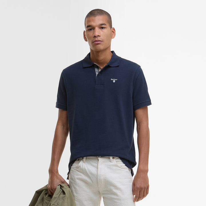 Barbour Mens Tartan Pique Polo Shirt