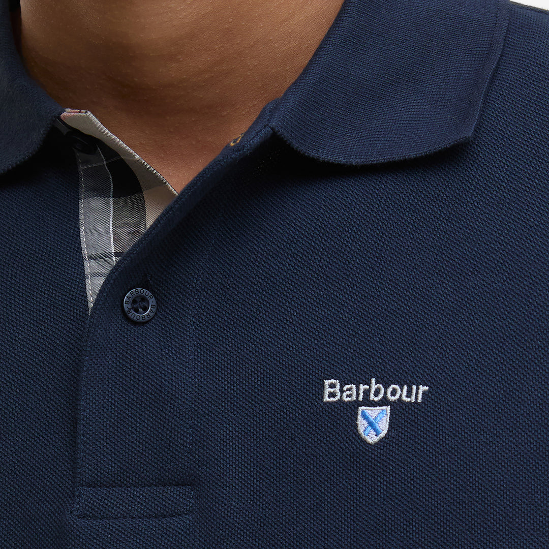 Barbour Mens Tartan Pique Polo Shirt