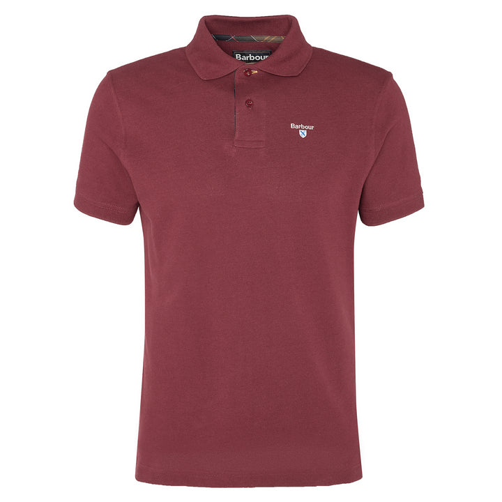 Barbour Mens Tartan Pique Polo