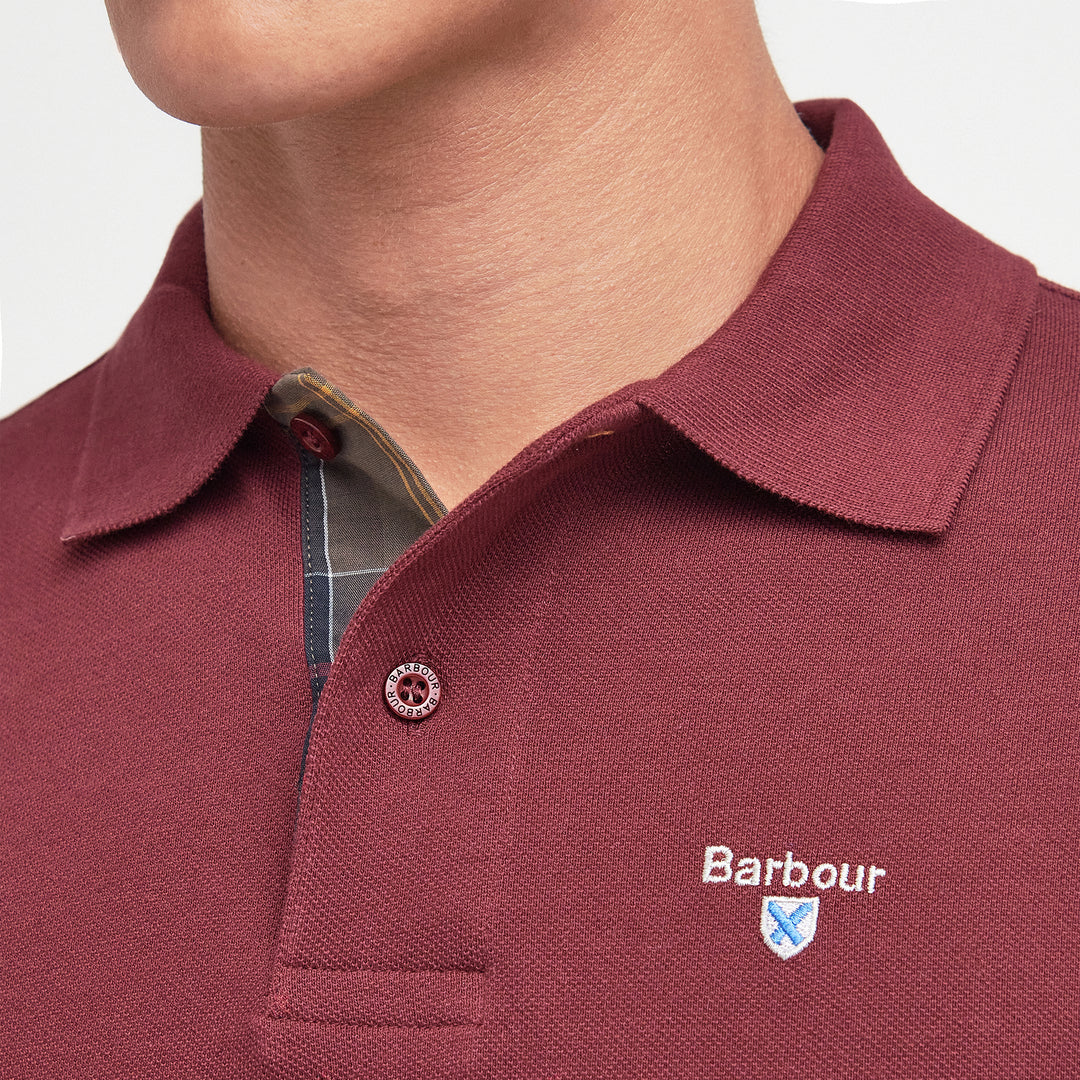 Barbour Mens Tartan Pique Polo
