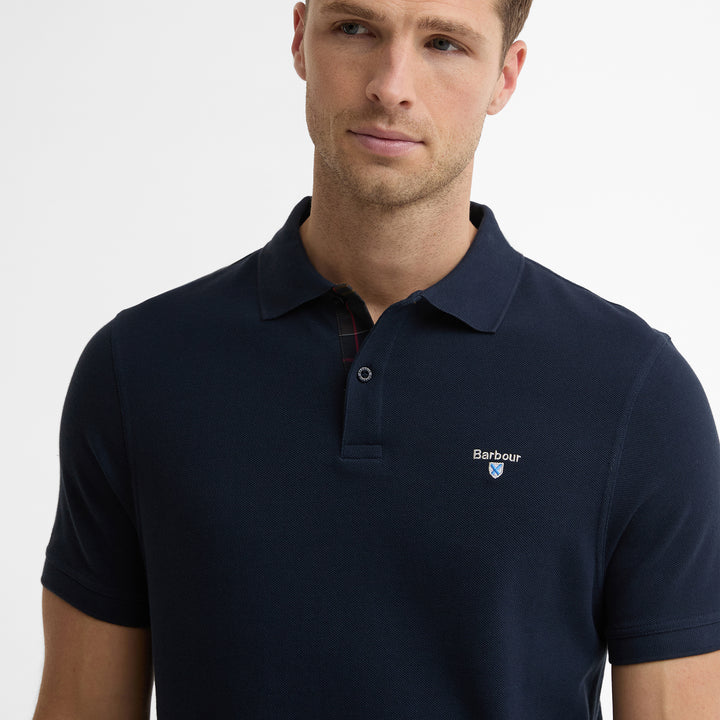 Barbour Mens Regular Fit Tartan Pique Polo