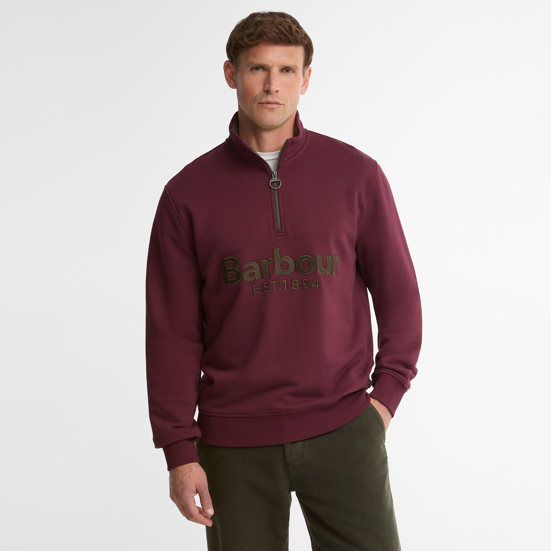 Barbour Mens Fosse Half Zip Sweatshirt