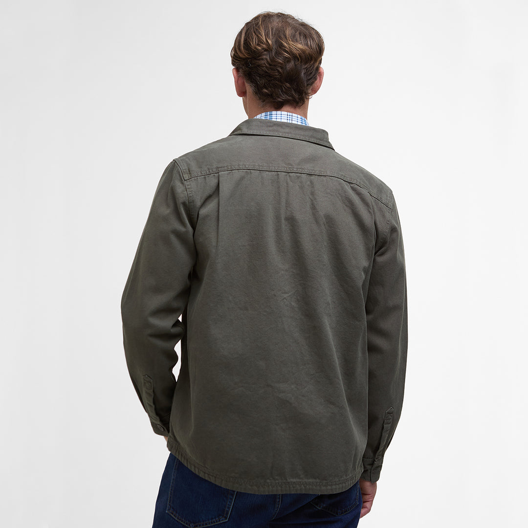 Barbour Mens Lingfield Canvas Overshirt