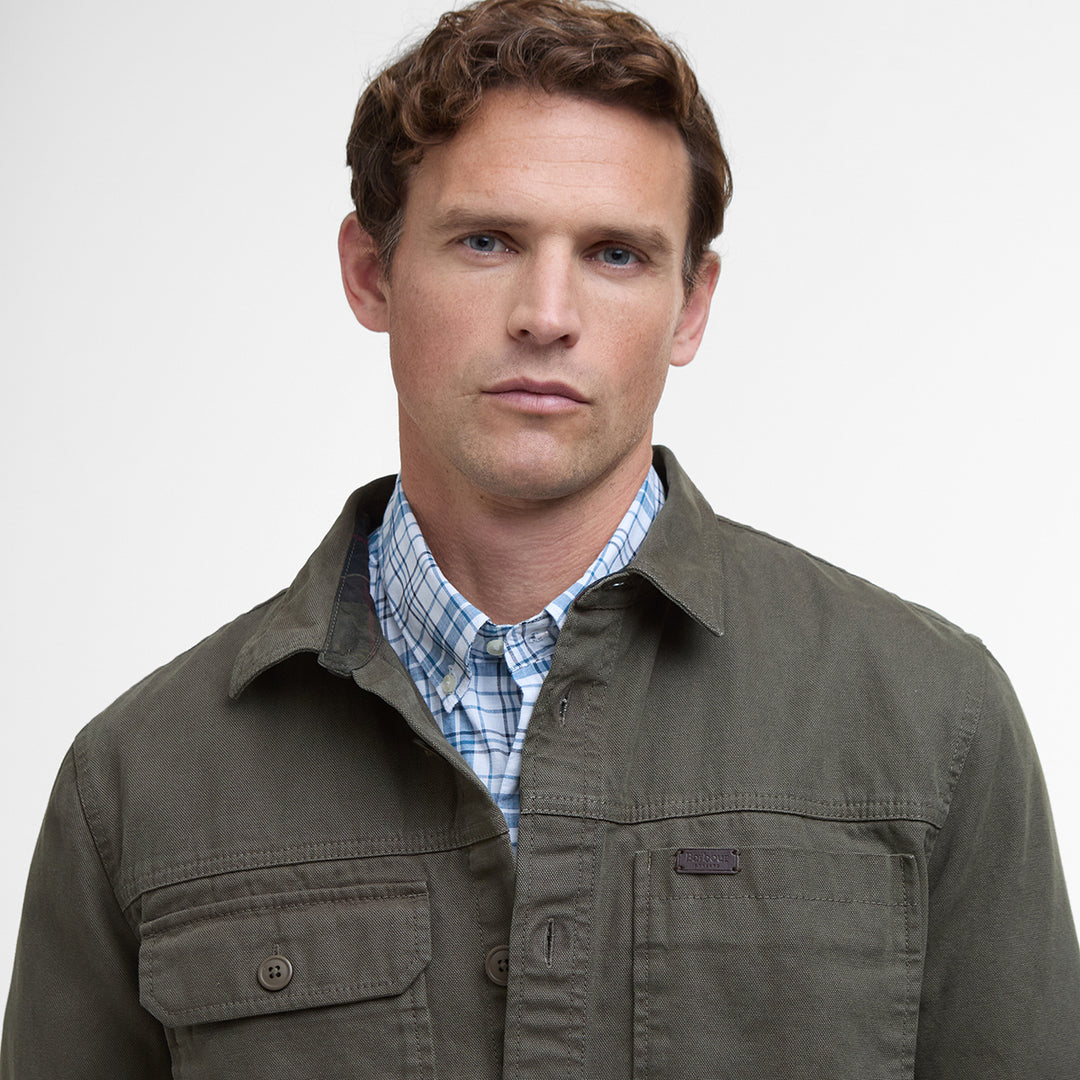 Barbour Mens Lingfield Canvas Overshirt