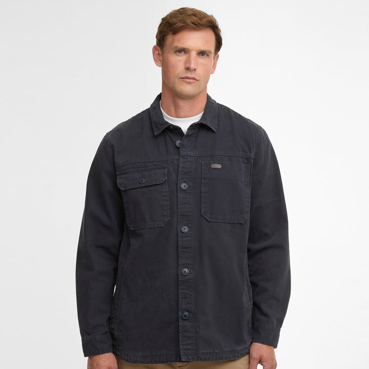 Barbour Mens Lingfield Canvas Overshirt