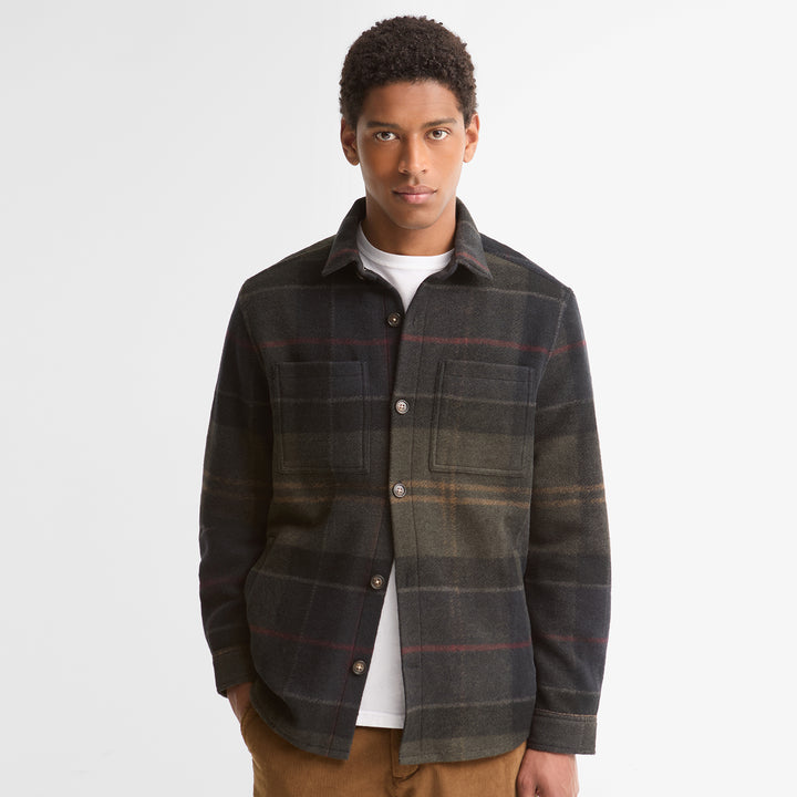 Barbour Mens Woodlane Brushed Check Overshirt