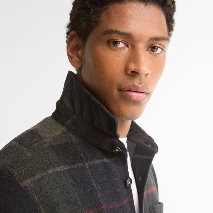 Barbour Mens Woodlane Brushed Check Overshirt