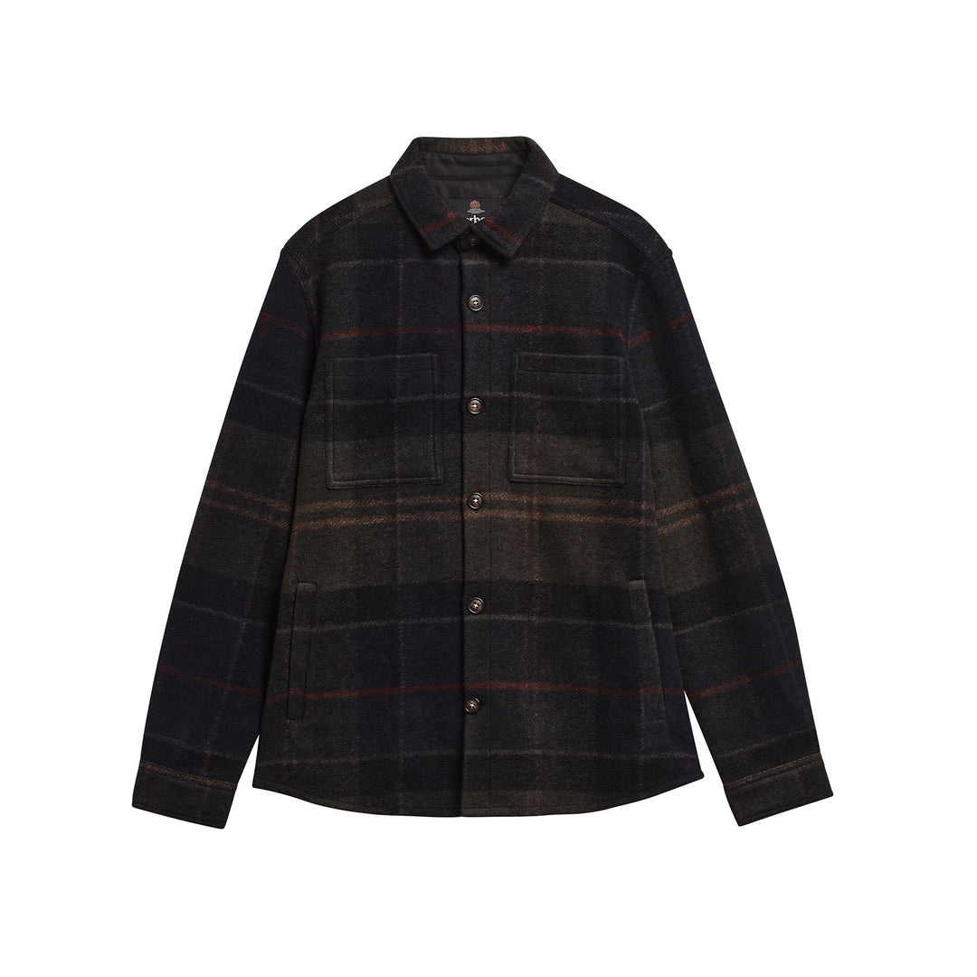 Barbour Mens Woodlane Brushed Check Overshirt