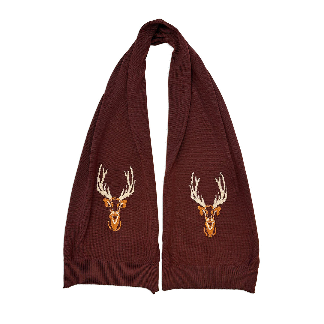 Waring Brooke Ladies Majestic Stag Chunky Scarf