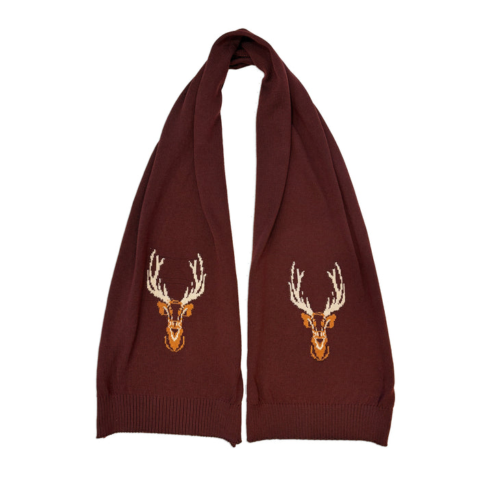 Waring Brooke Ladies Majestic Stag Chunky Scarf