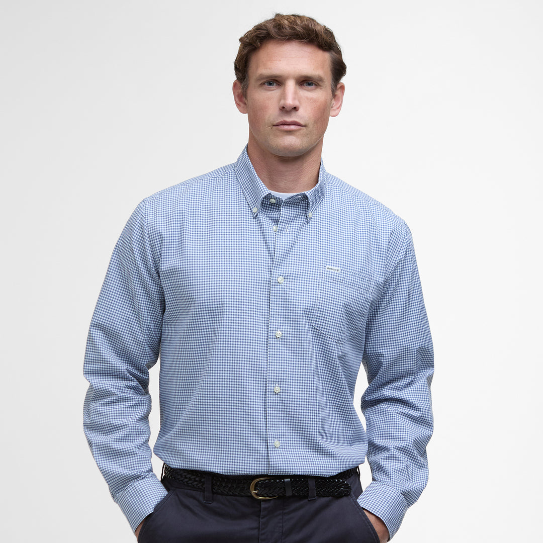 Barbour Mens Finwell Gingham Tailored Shirt
