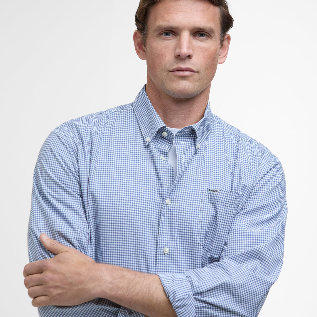 Barbour Mens Finwell Gingham Tailored Shirt
