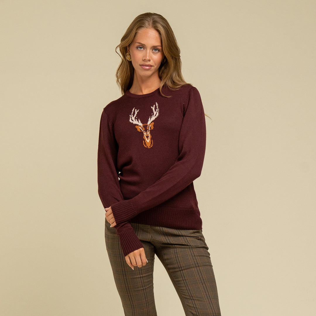 Waring Brooke Ladies Majestic Stag Jumper