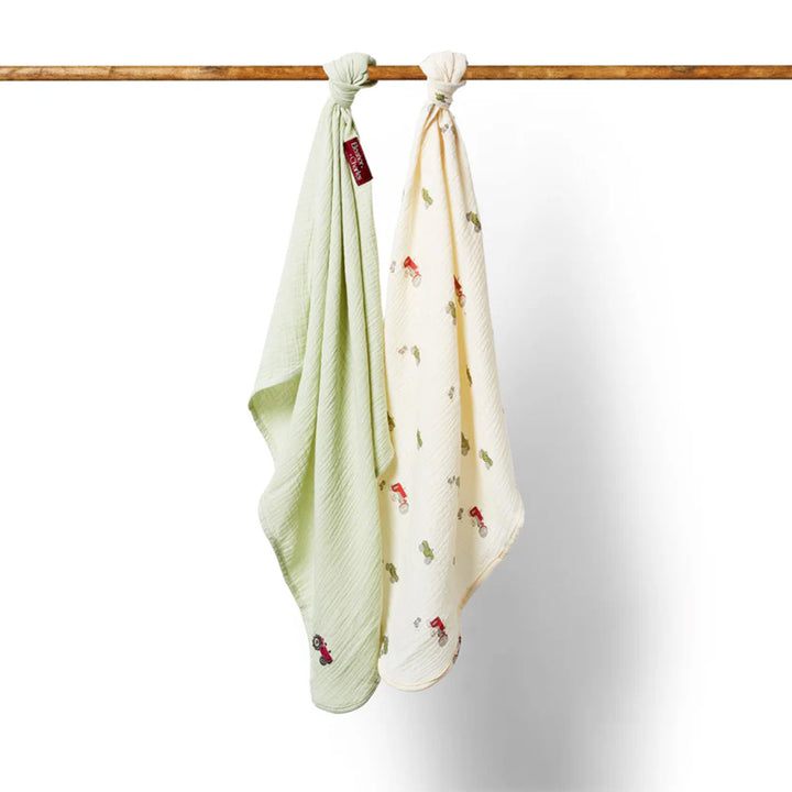 Eleanor Charles On The Farm Muslins 2 Pack