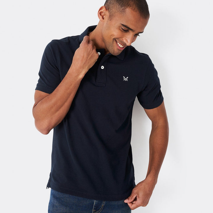 Crew Mens Classic Pique Polo#Navy