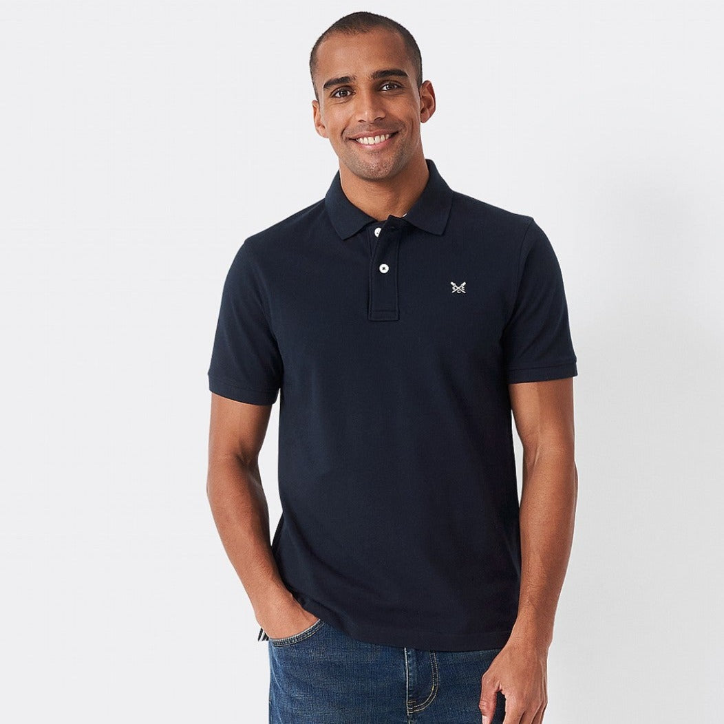 Crew Mens Classic Pique Polo#Navy