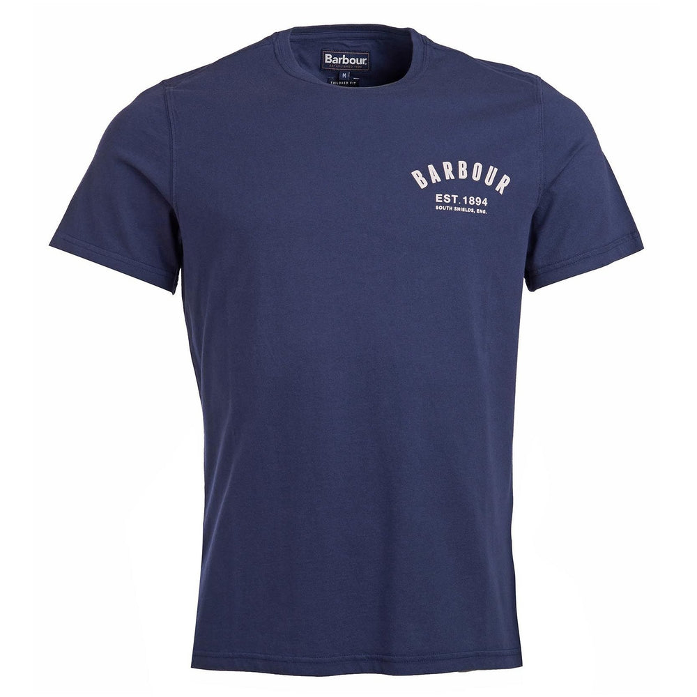 Barbour Mens Preppy Tee#Dark Blue