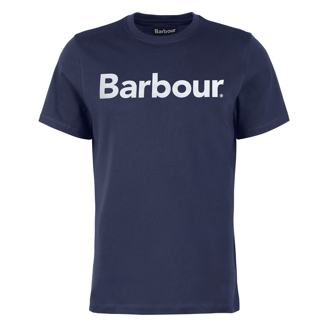 Barbour Mens Logo Tee#Navy