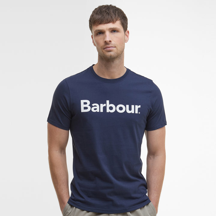 Barbour Mens Logo Tee#Navy