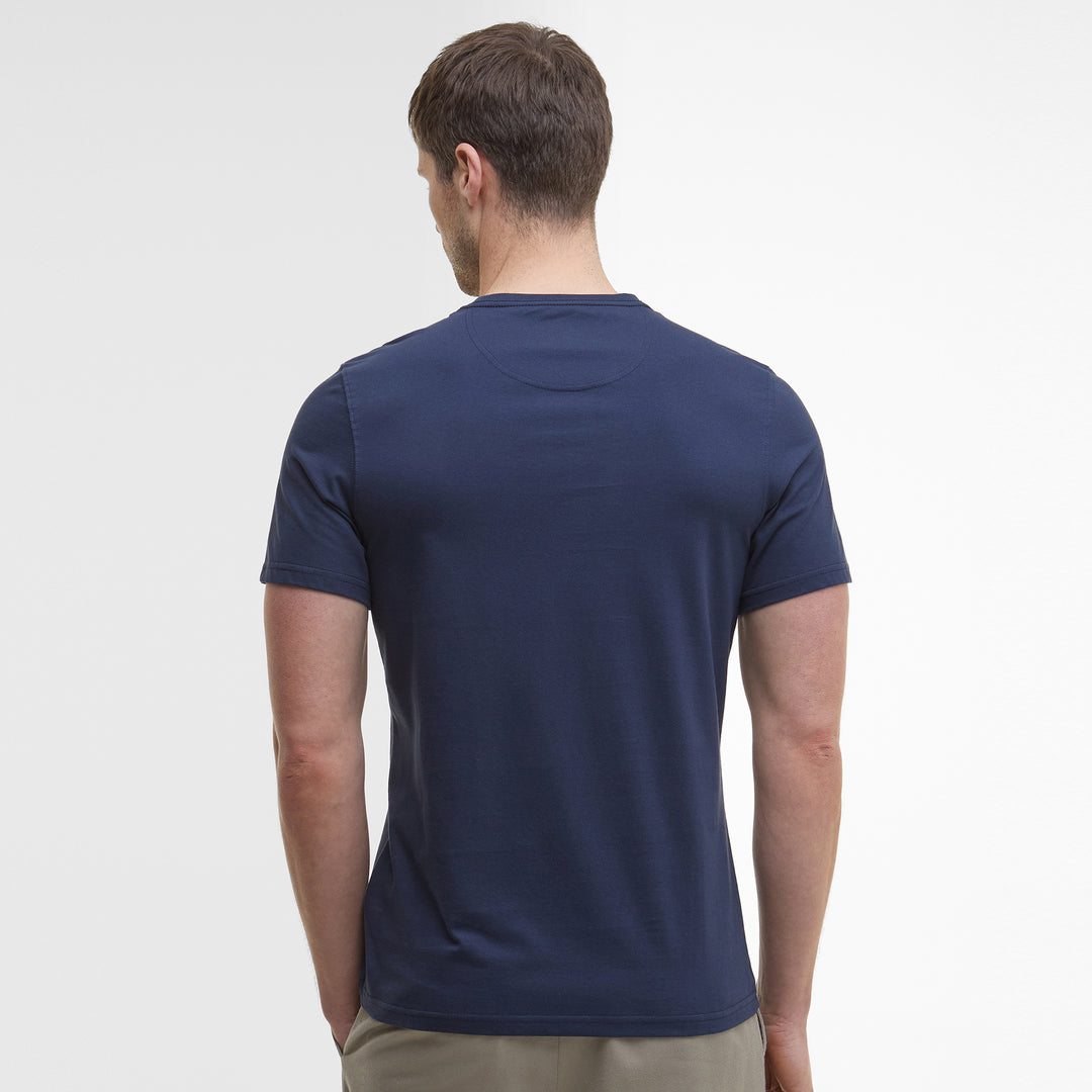 Barbour Mens Logo Tee#Navy