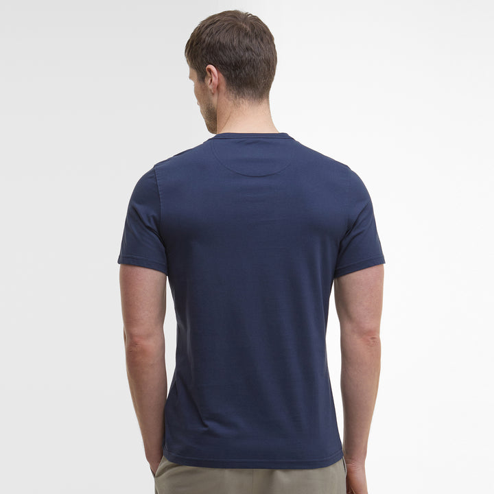Barbour Mens Logo Tee#Navy