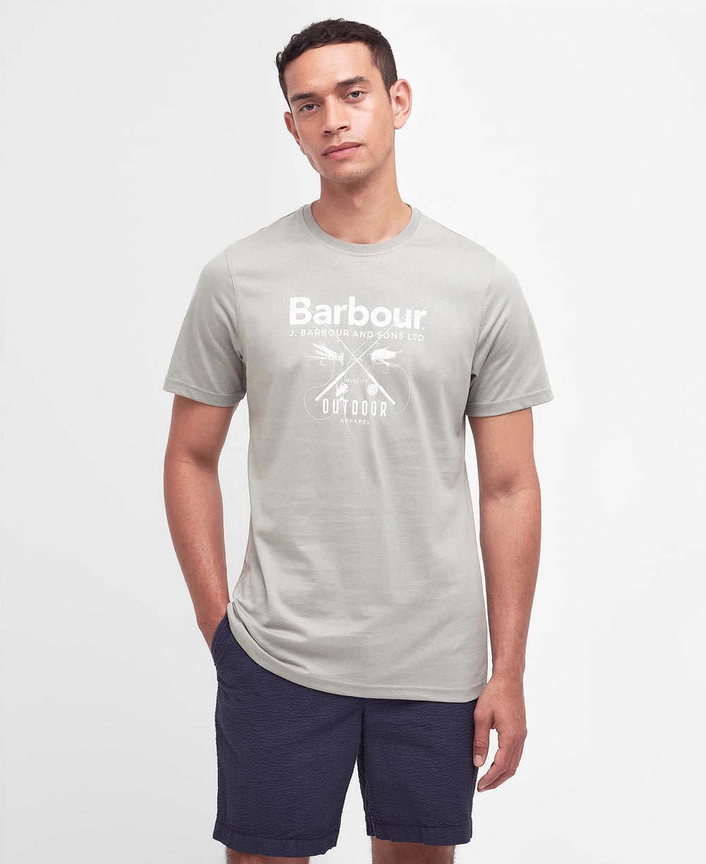 Barbour Mens Fly Tee#Light Green